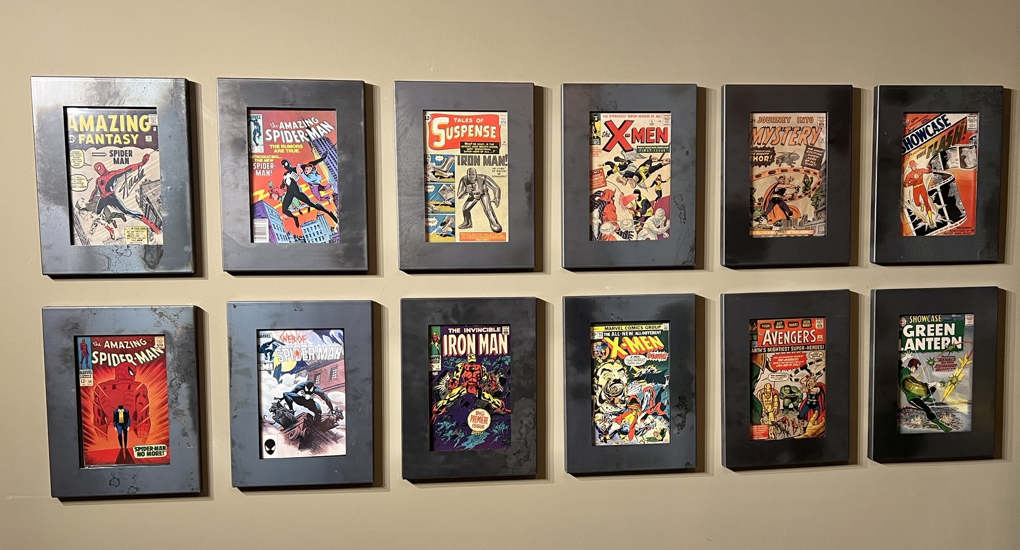Graded comicbook frame wall group